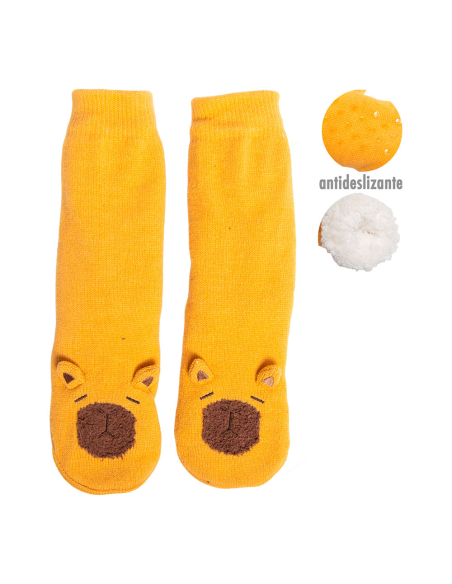 Chaussettes Capybara Antidérapantes Moumoute douce, antidérapantes, motifs capybara - CAISON