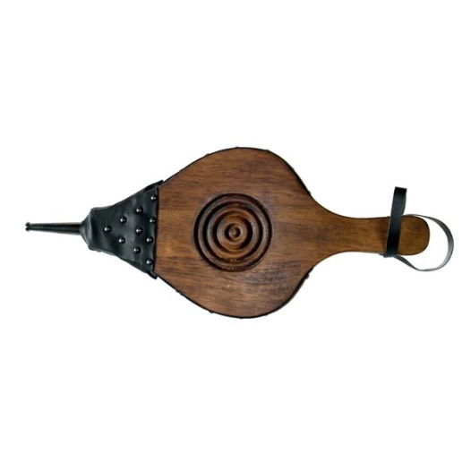 soufflet 20 cm simili cuir - manche court - marron noir - ets devaux