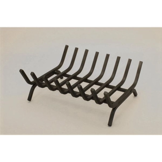 grille ã  bã»ches - 8 barres forme berceau - verni noir - ets devaux