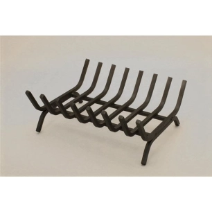 grille ã  bã»ches - 8 barres forme berceau - verni noir - ets devaux