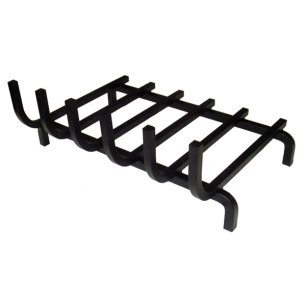 grille ã  bã»ches - 6 barres sans fond - verni noir - ets devaux