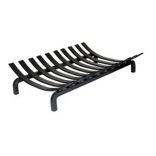 grille ã  bã»ches - 10 barres - forme galbã©e - verni noir - ets devaux