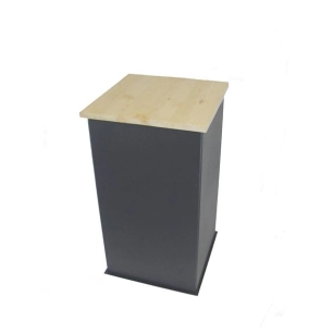 rã©serve ã  pellets - couvercle bois - gris givrã© - ets devaux