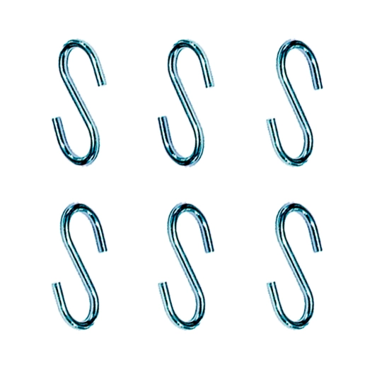 crochet en forme de s, cg23 4 x 40 mm zingué, blister 6 unités