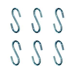 crochet en forme de s, cg23 4 x 40 mm zingué, blister 6 unités
