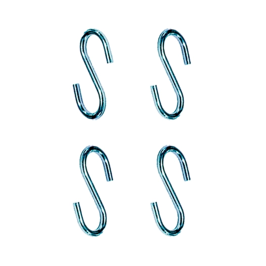 crochet en forme de s, cg23, 5 x 60 mm, zingué, blister 4 unités