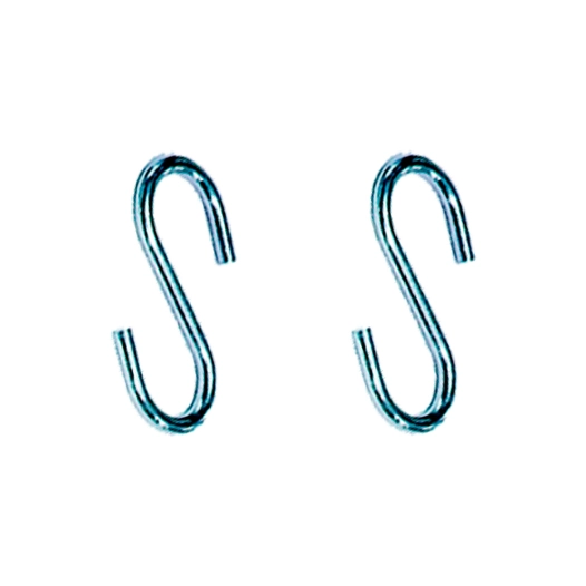 crochet en forme de s, cg23 6 x 70 mm zingué, blister 2 unités