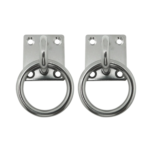 plaque d'amarrage avec anneau ap13 6 mm inoxydable, blister 2 unités