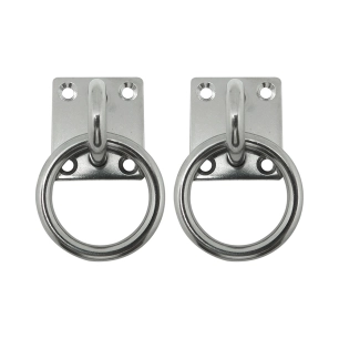 plaque d'amarrage avec anneau ap13 6 mm inoxydable, blister 2 unités