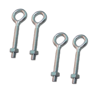 piton à oeil soudé avec écrou hm01, m3 x 20 mm, zingué, blister 4 unités