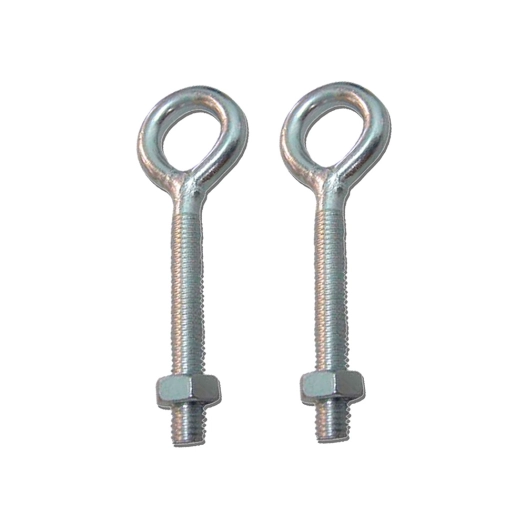 piton à oeil soudé avec écrou hm01, m6 x 50 mm, zingué, blister 2 unités