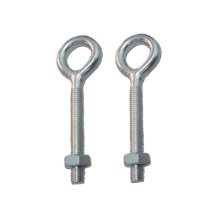 piton à oeil soudé avec écrou hm01, m8 x 60 mm, zingué, blister 2 unités