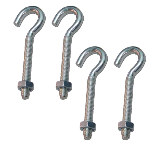 piton à oeil ouvert avec écrou hm02, m4 x 30 mm, zingué, blister 4 unités