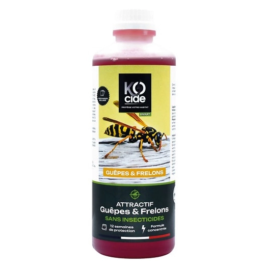 attractif piã¨ge guãªpe et frelons 500 ml - sarl vnm