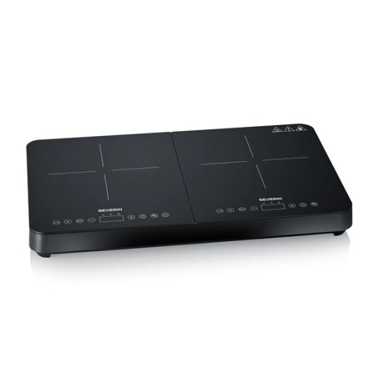 induction dbl 2x env. 22 cm - env. 3 400 w - tactile - minut. 180 min - auto off - anti surch. - noir - severin france