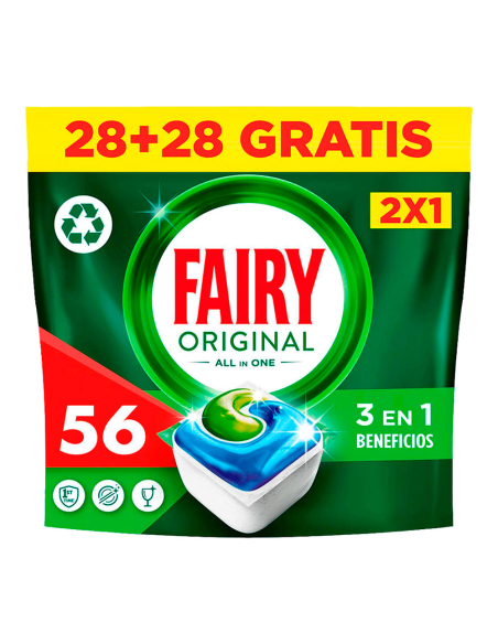 Fairy Capsules Lave-Vaisselle Tout en 1 Original Nettoyage Puissant et Brillance Éclatante - FAIRY