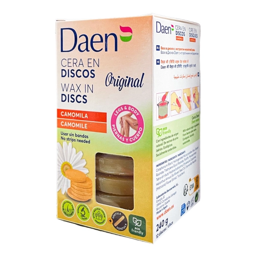 cire dépilatoire en disques, camomille, 12 pastilles
