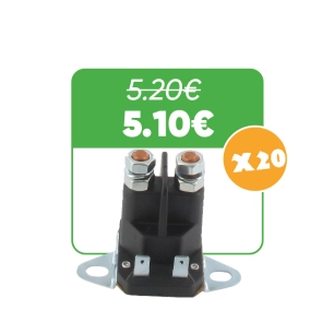 lot de 20 relais de démarreur adaptable pour castelgarden modèles tc102 et tcp122.