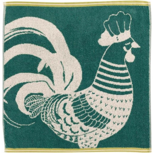 essuie mains coq bleu 50x50 - sde ld