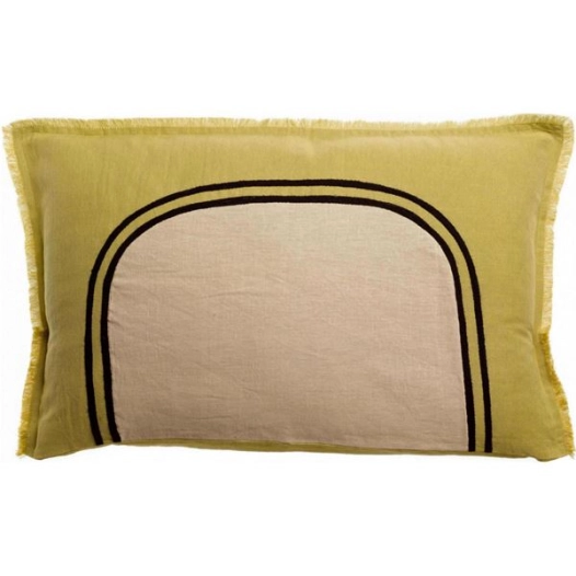 coussin bicolore laly gold 40x65 - sde ld