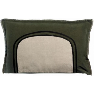 coussin bicolore laly olive 40x65 - sde ld