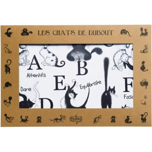 lot de 4 sets dubout abecedaire noir/blanc 30x45 - sde ld