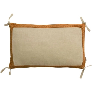 coussin elise chambray rouille 30x50 - sde ld