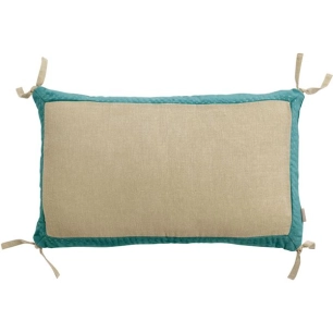 coussin elise chambray vert de gris 30x50 - sde ld