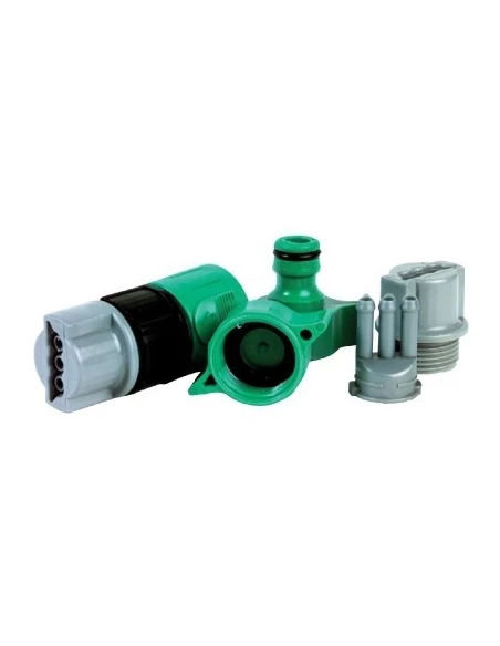 Set de raccord d'arrosage pour tuyau 3 voies 20 x 27