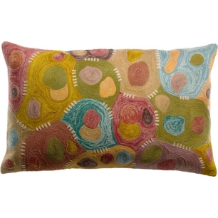 coussin brode nestor mineral 40x65 - sde ld