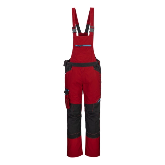 Cotte à bretelles WX3 couleur : Rouge foncé taille XL - PORTWEST