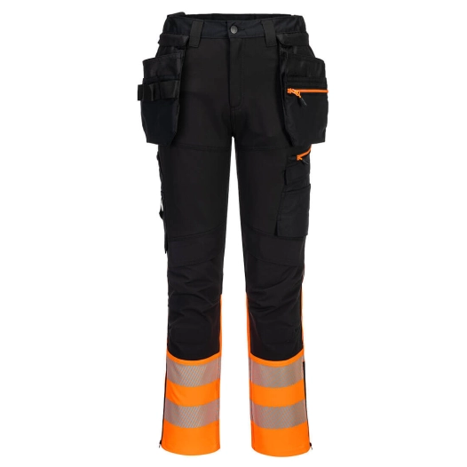 Pantalon Holster PW3 Hi-Vis Classe 1 - 41 - Orange/Noir - PORTWEST