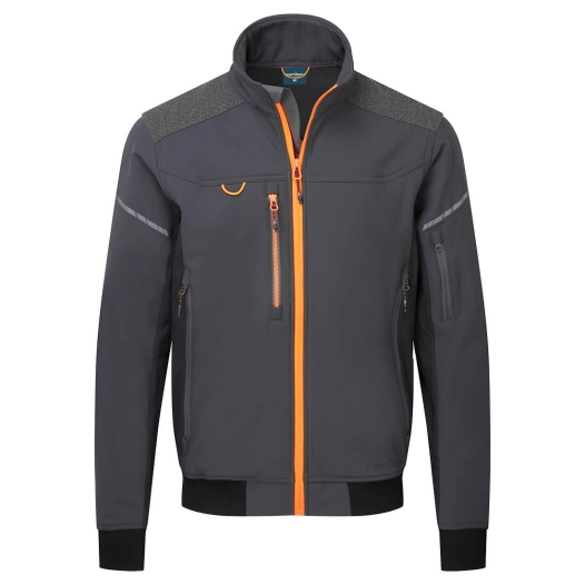 EV4 Softshell Bomber Jacket (3L) - S - Gris Métal - PORTWEST