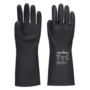gant chem tout enduit butyl 350 - taille m - noir - portwest
