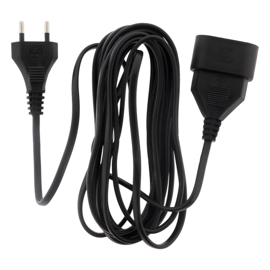 Prolongateur HO3VVH2-F 2x0,75mm² noir Longueur 3 mètres