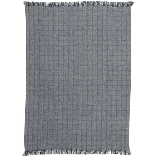 torchon recycle aden blanc/noir 50x70 - sde ld