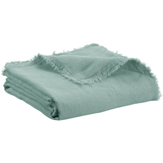 plaid zeff nomade vert de gris 130x180 - sde ld