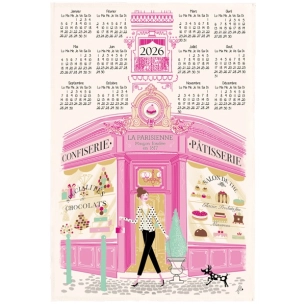 torchon fac. patisserie calendrier 2026 ecru 48x72 - sde ld