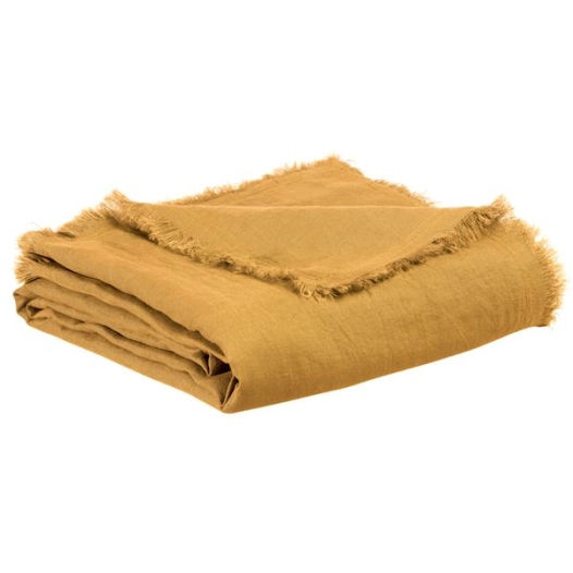 plaid zeff nomade ocre 130x180 - sde ld