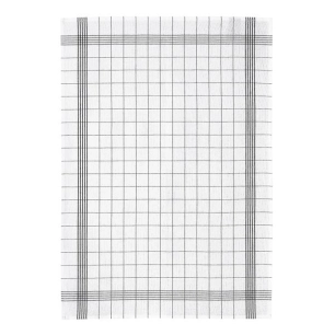 torchon carreaux metis noir 50x75 - sde ld