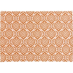 set de table enduit citrus recycle terracotta 33x48 - sde ld