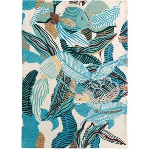 torchon recycle dori bleu 50x70 - sde ld