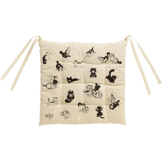 galette de chaise 9pts dubout beige 40x40x3 - sde ld