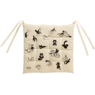 galette de chaise 9pts dubout beige 40x40x3 - sde ld