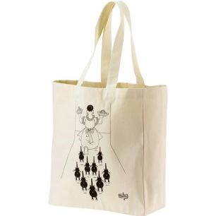 sac shopping dubout a table ecru 40x36x16 - sde ld