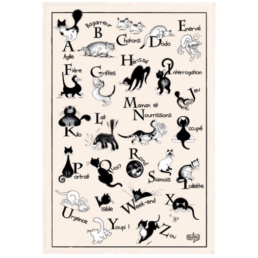 torchon dubout abecedaire ecru 48x72 - sde ld