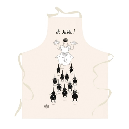 tablier dubout a table ecru 72x85 - sde ld