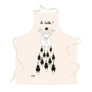 tablier dubout a table ecru 72x85 - sde ld