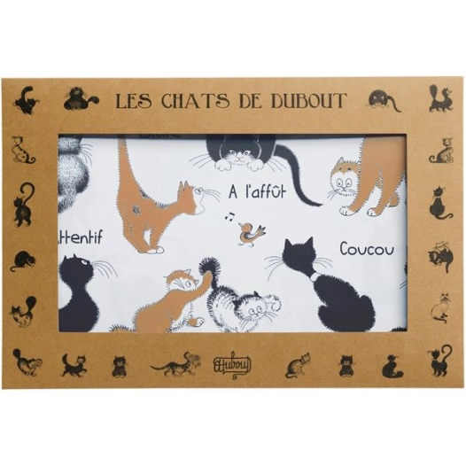 lot de 2 sets dubout attitudes noir/roux 30x45 - sde ld