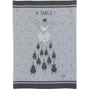 torchon jacquard a table ombre 50x70 - sde ld